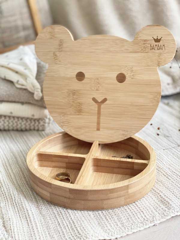 Schmuckdose Bär Bambus